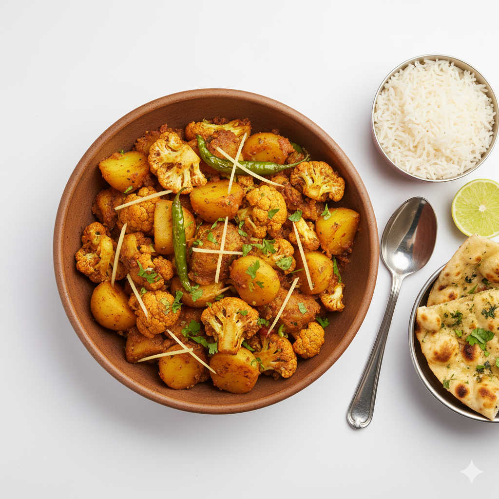 Adrakhi Aloo Gobhi